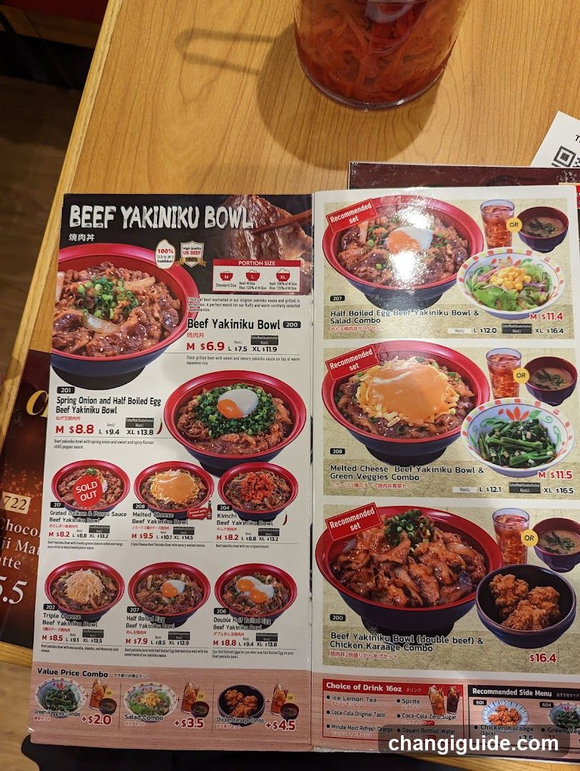 Beef YakiniKu Bowl Menu