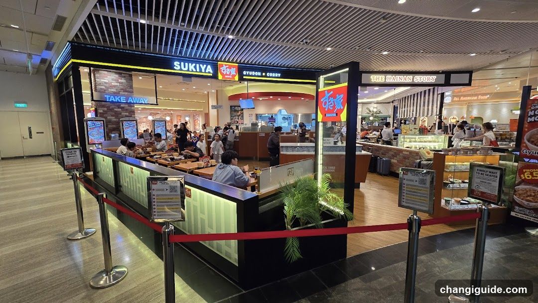 Sukiya and Hainan Story Food Court
