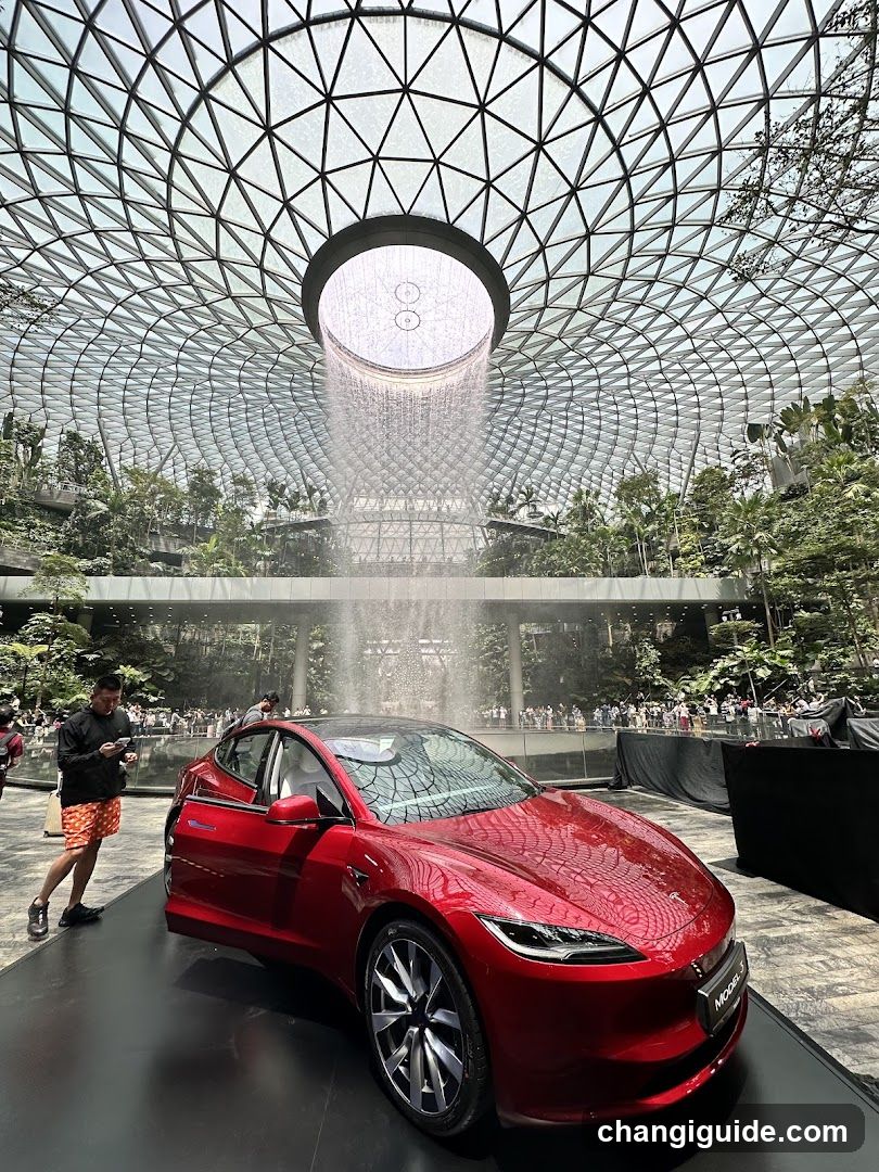 Tesla Model Y at Marina Bay Sands