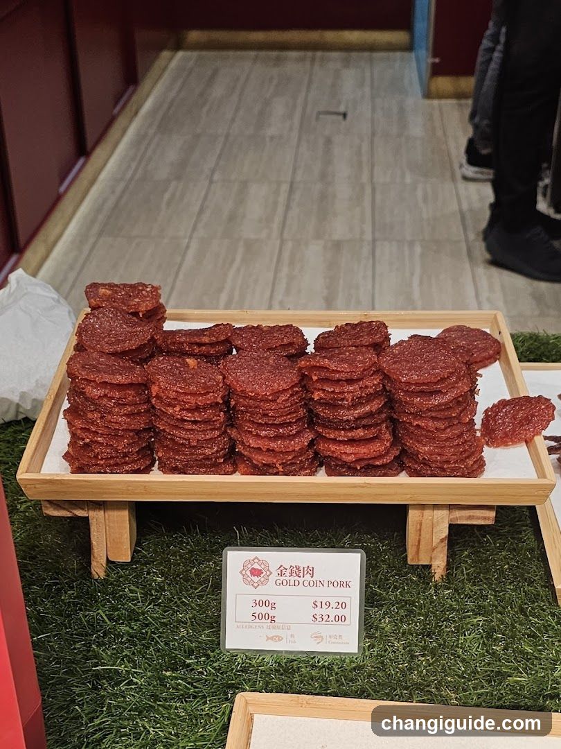 Gold Coin Pork Display