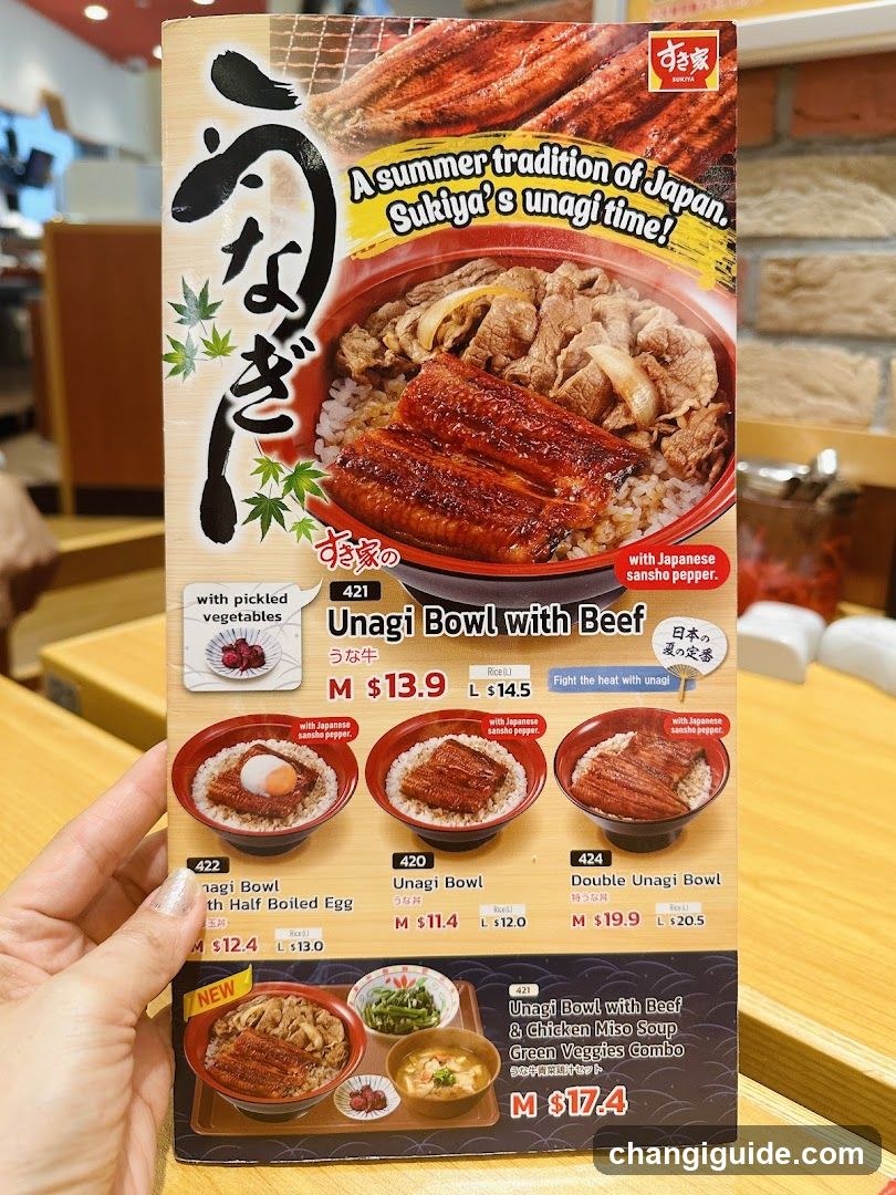 Unagi Bowl Menu