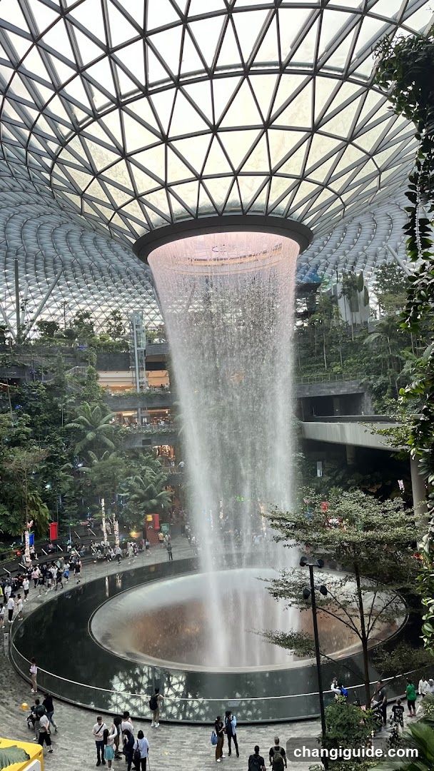 The Rain Vortex at Jewel Changi Airport