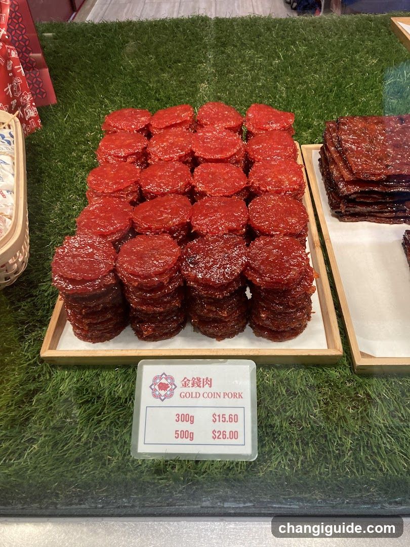 Gold Coin Pork Display