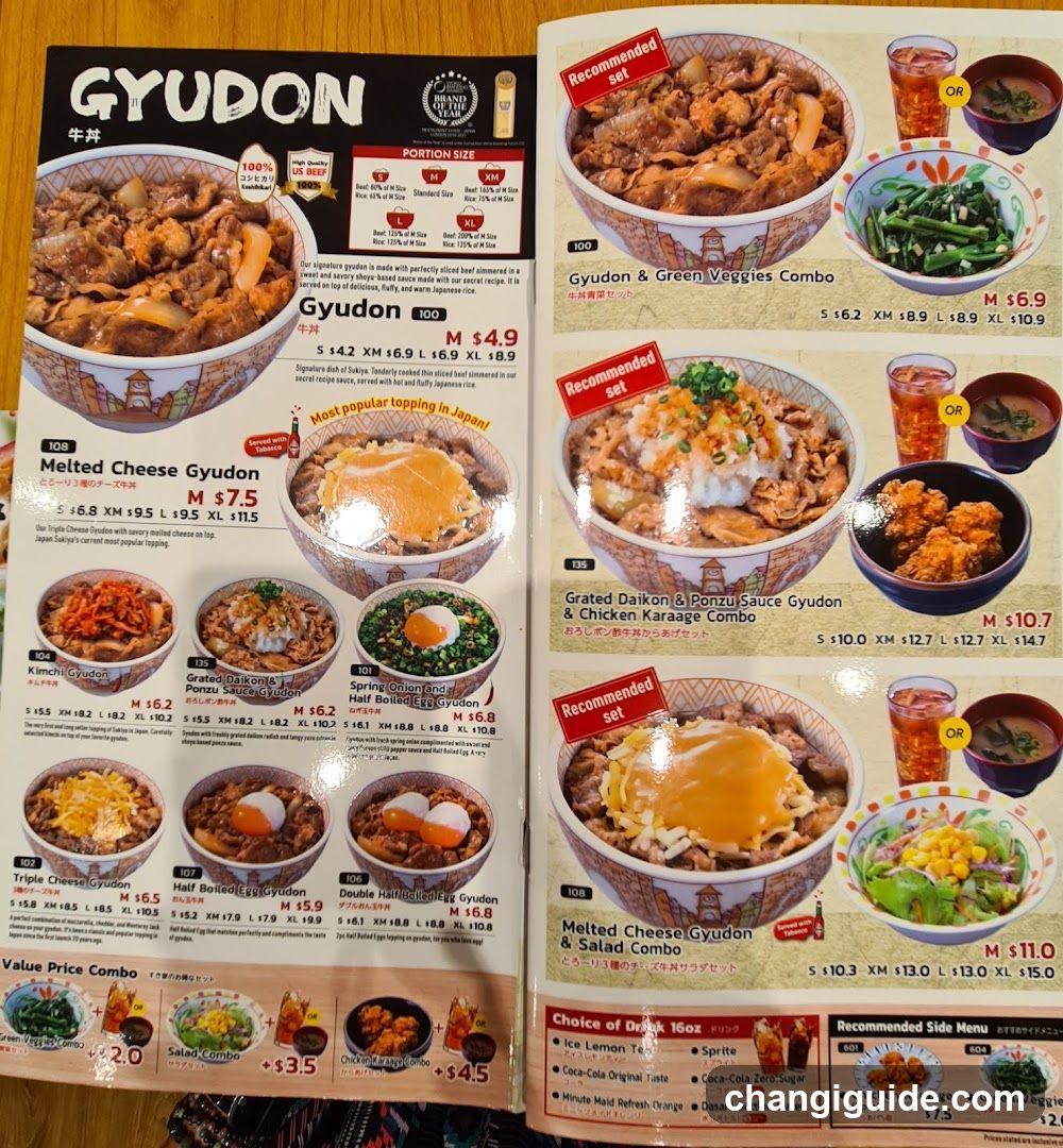 Gyudon Menu
