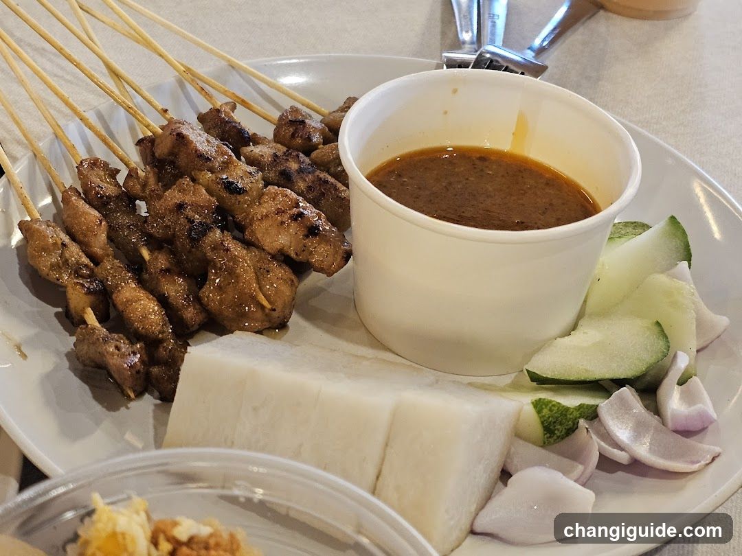Grilled Satay Skewers with Side Dishes