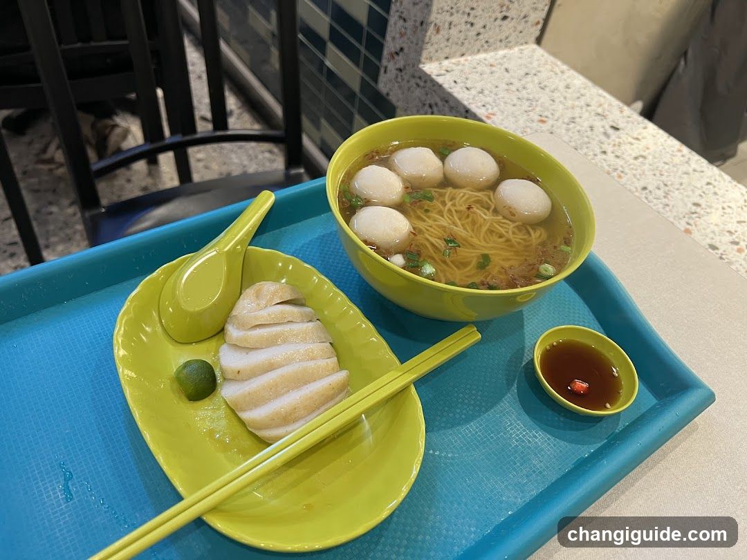 Noodle and Fish Ball Meal