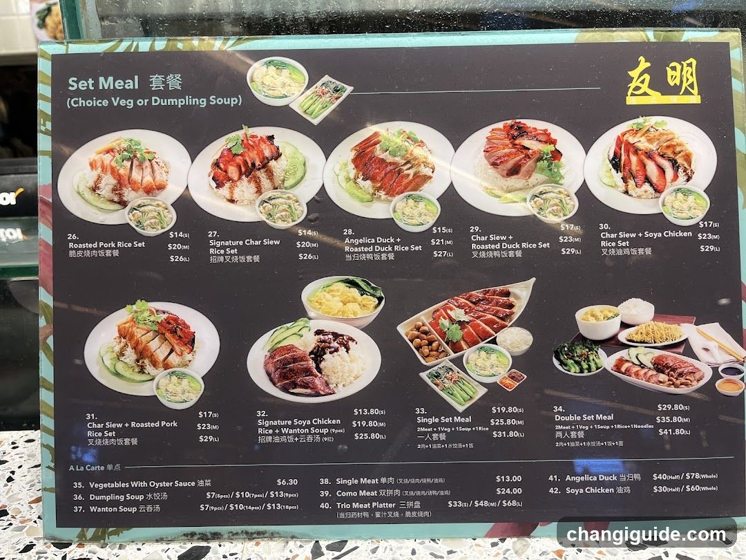 Set Meal Menu Board