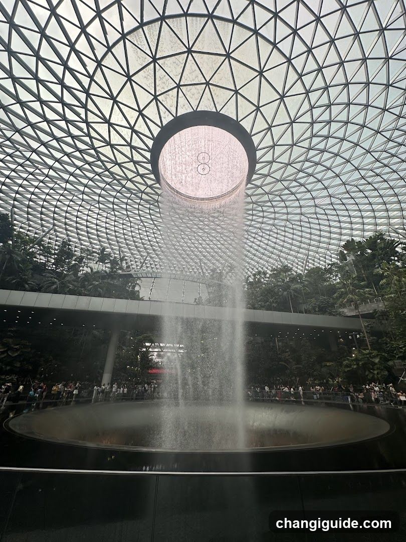The Cloud Forest at Jewel Changi Airport