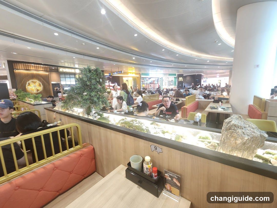 Food Court Interior with Dining Area