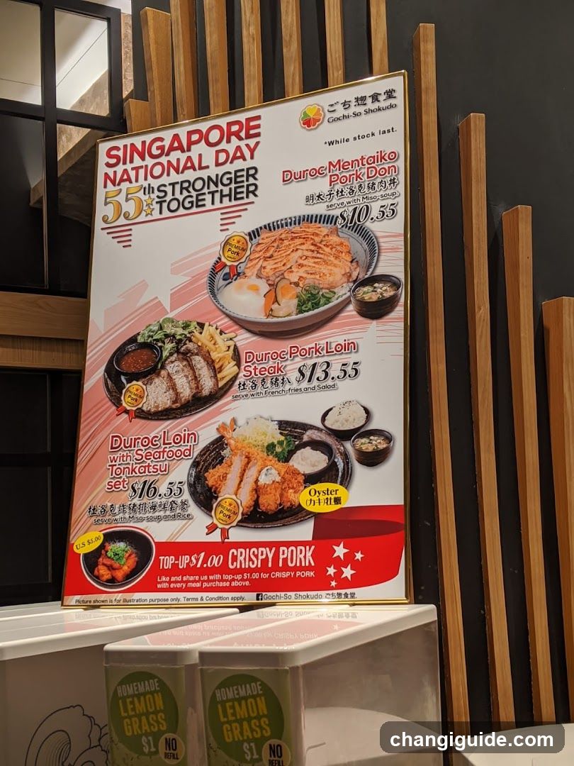 Singapore National Day Menu