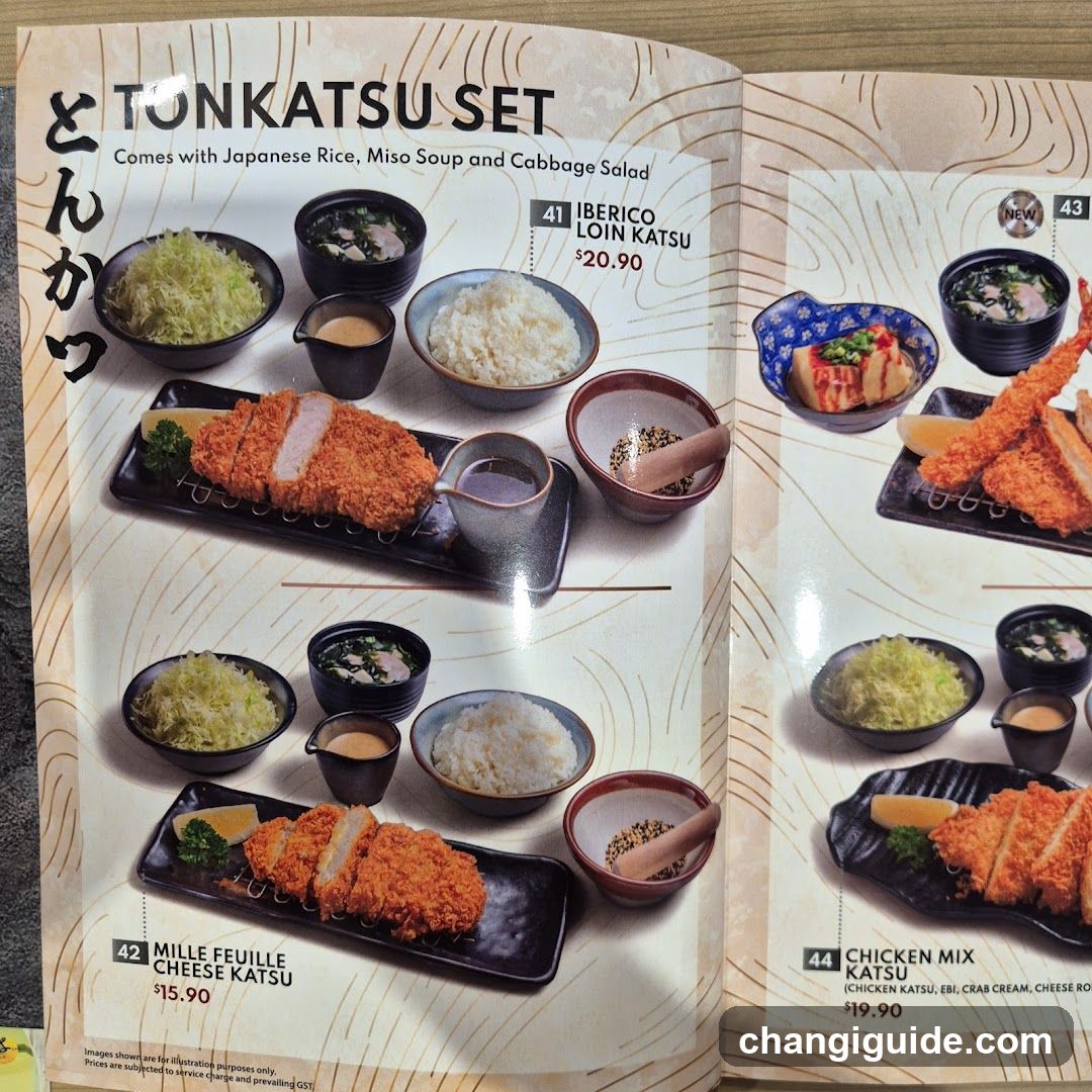 Tonkatsu Set Menu Page