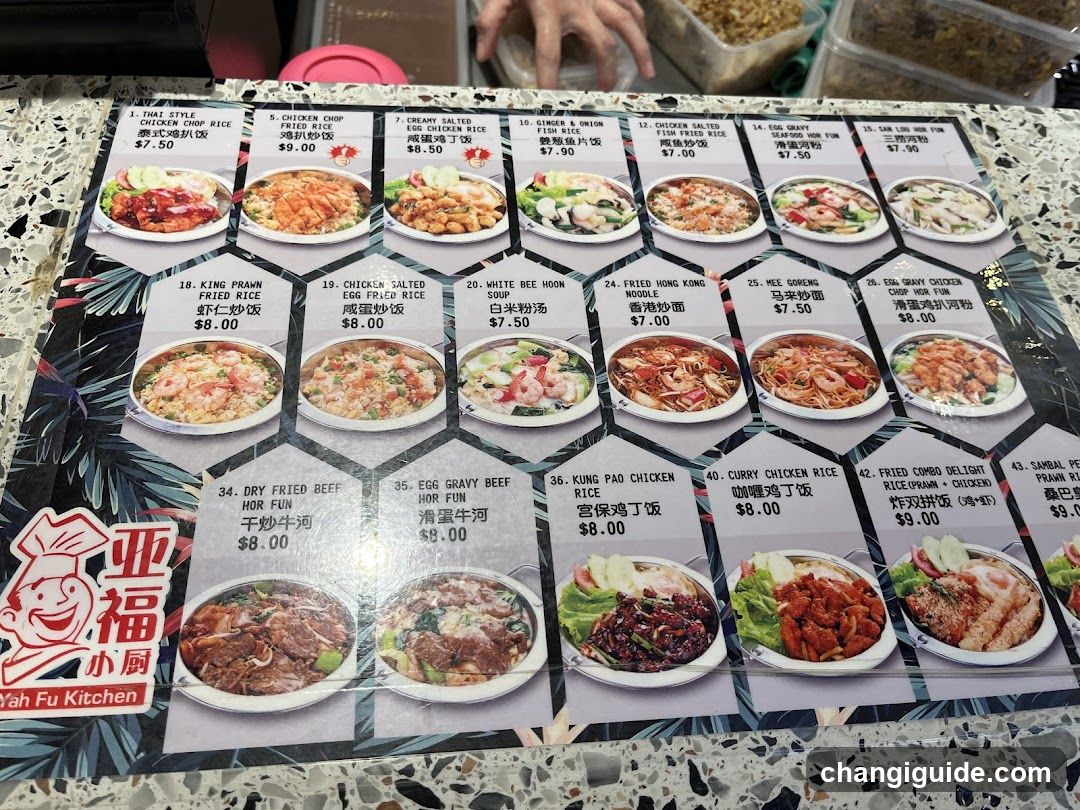 Yah Fu Kitchen Menu