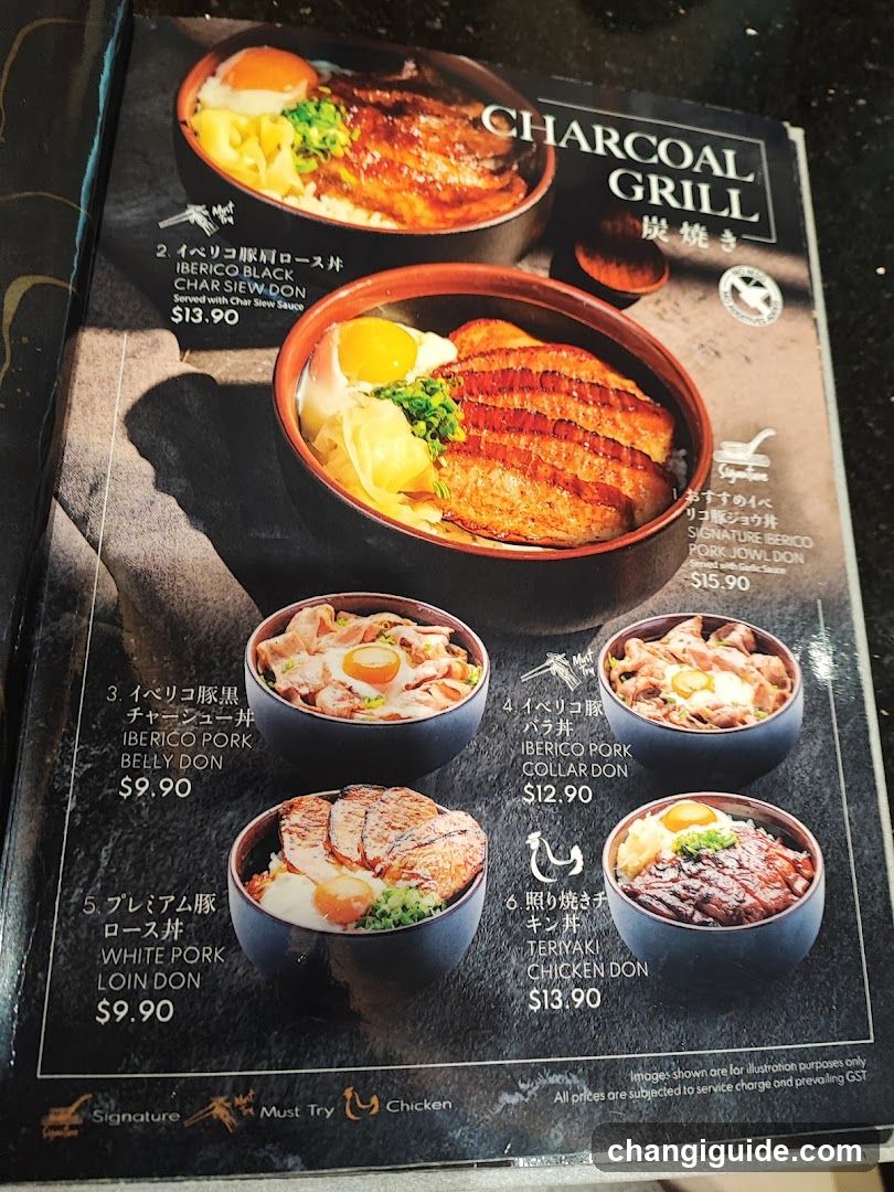 Charcoal Grill Menu