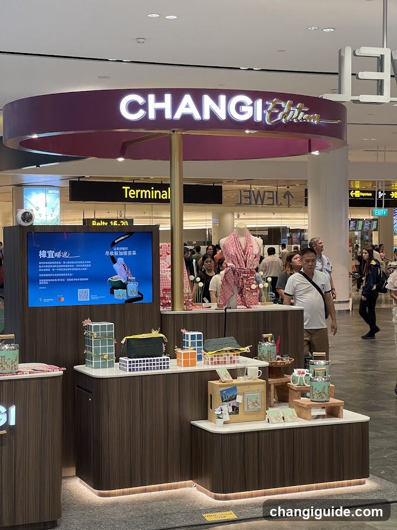 Changi Edition kiosk display