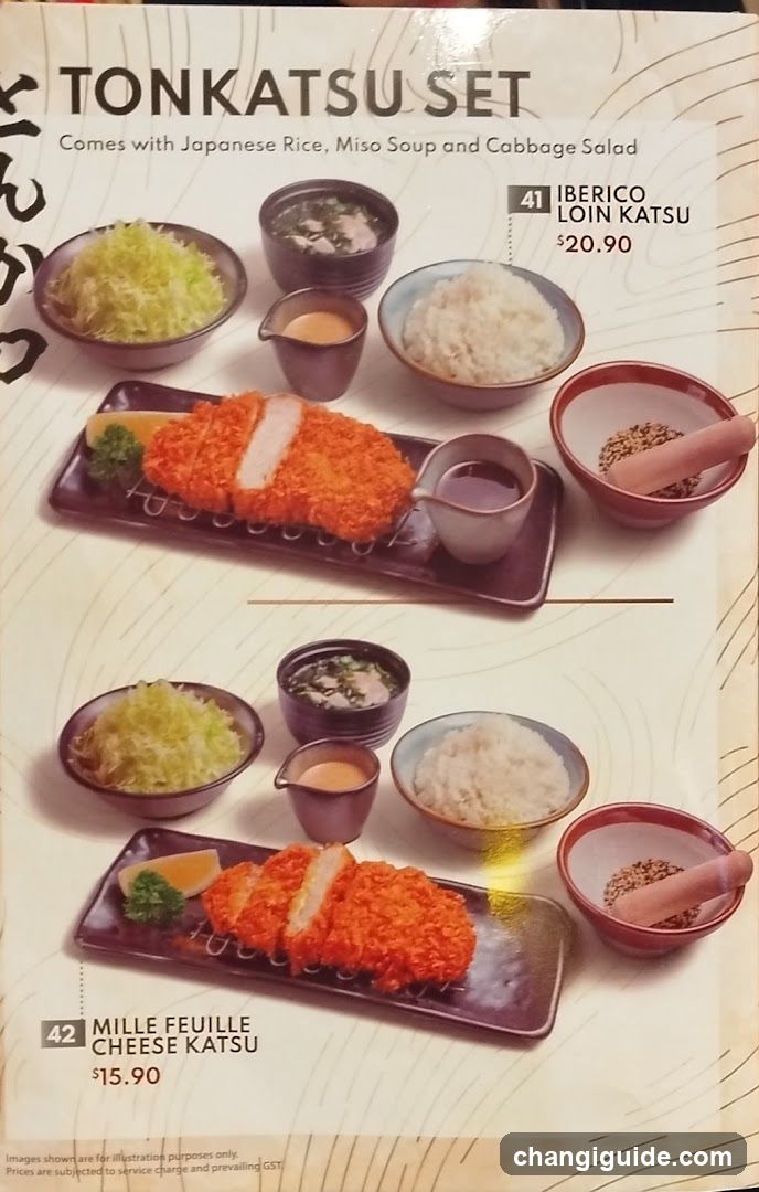 Tonkatsu Set Menu Page