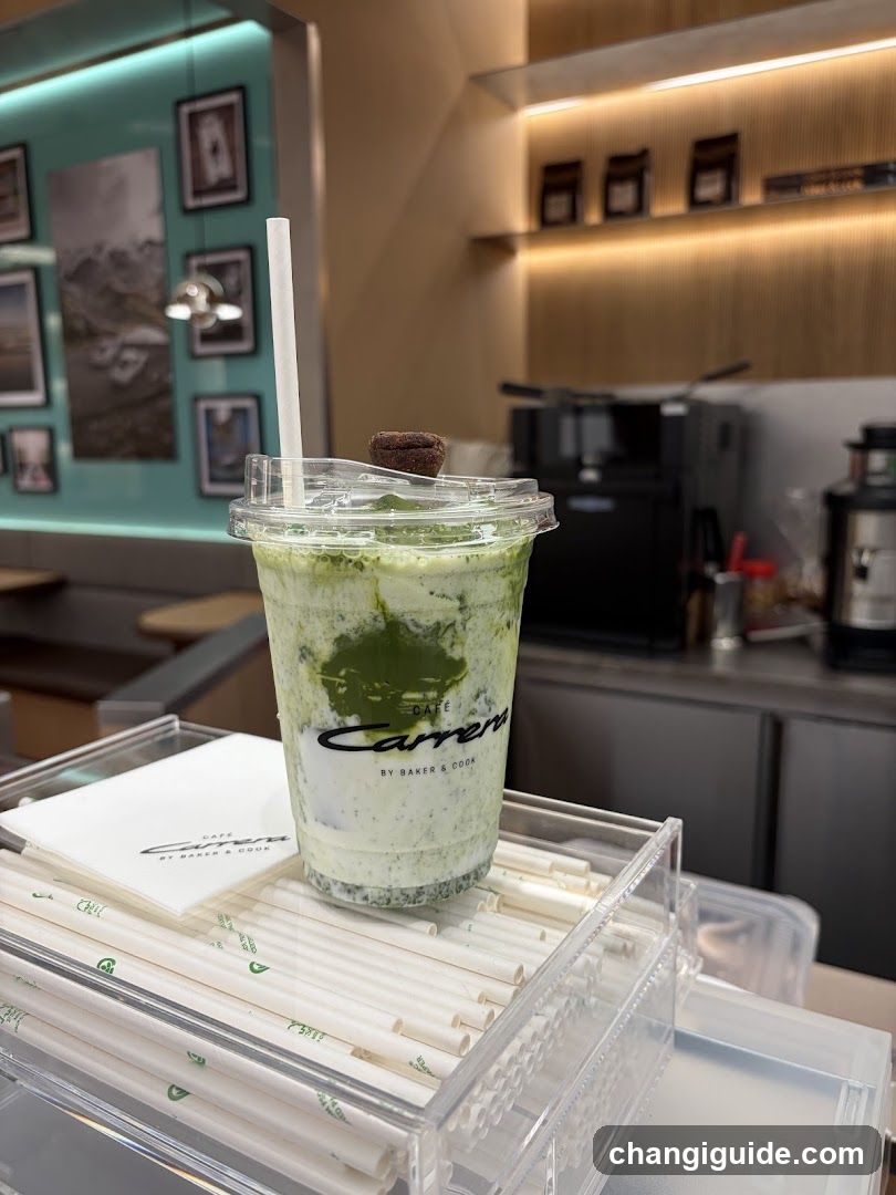 Matcha Latte at Caffe Carrere