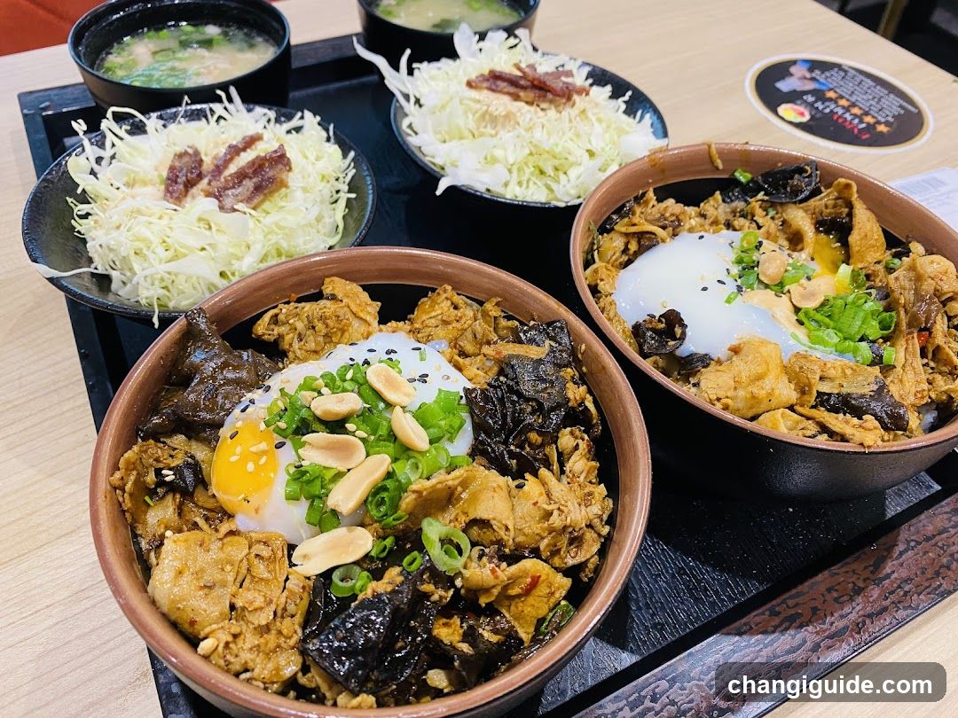 Japanese Rice Bowl Meal