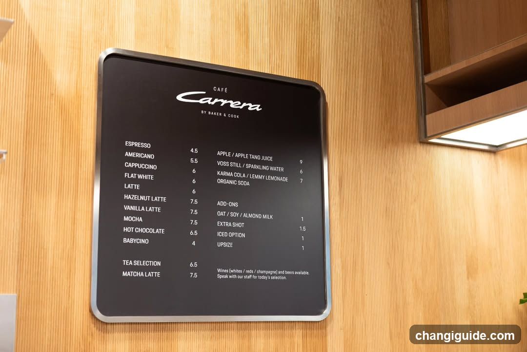 Caffè Carrera Menu Board