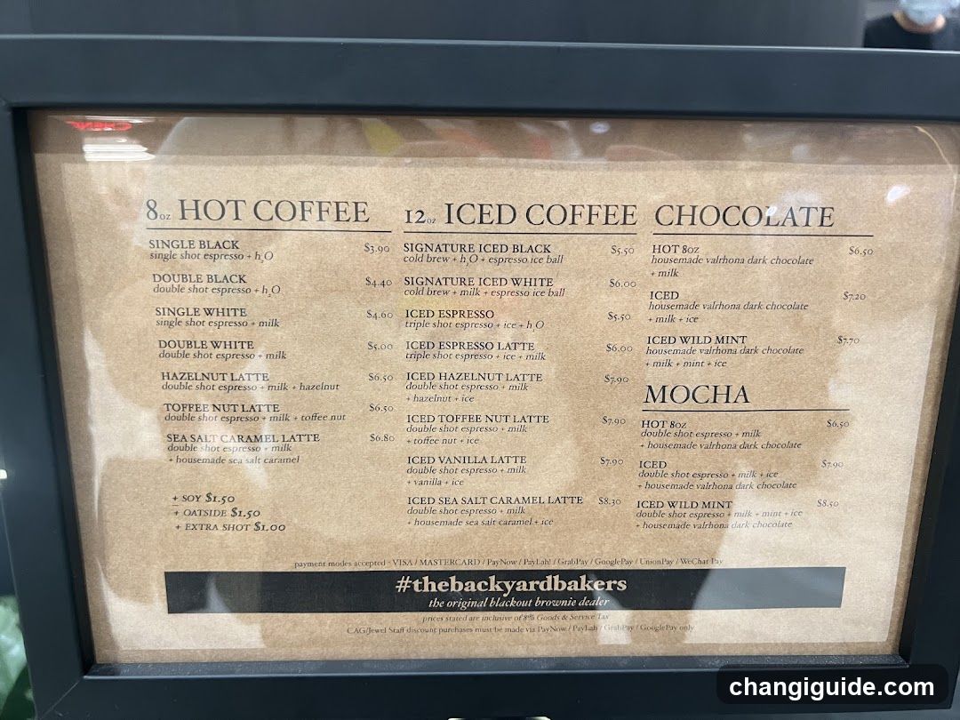 Backyard Bakers Menu Board