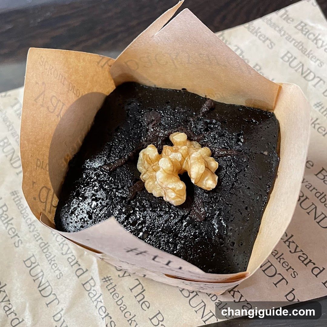 Walnut Brownie in Paper Cup