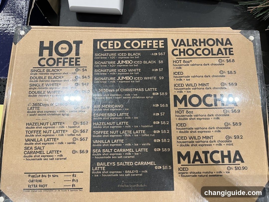 Hot Coffee Menu Board