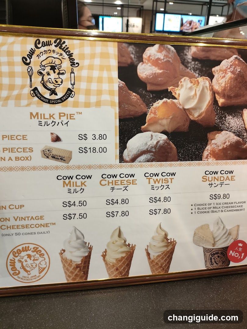 Cow Cow Kitchen Menu Board