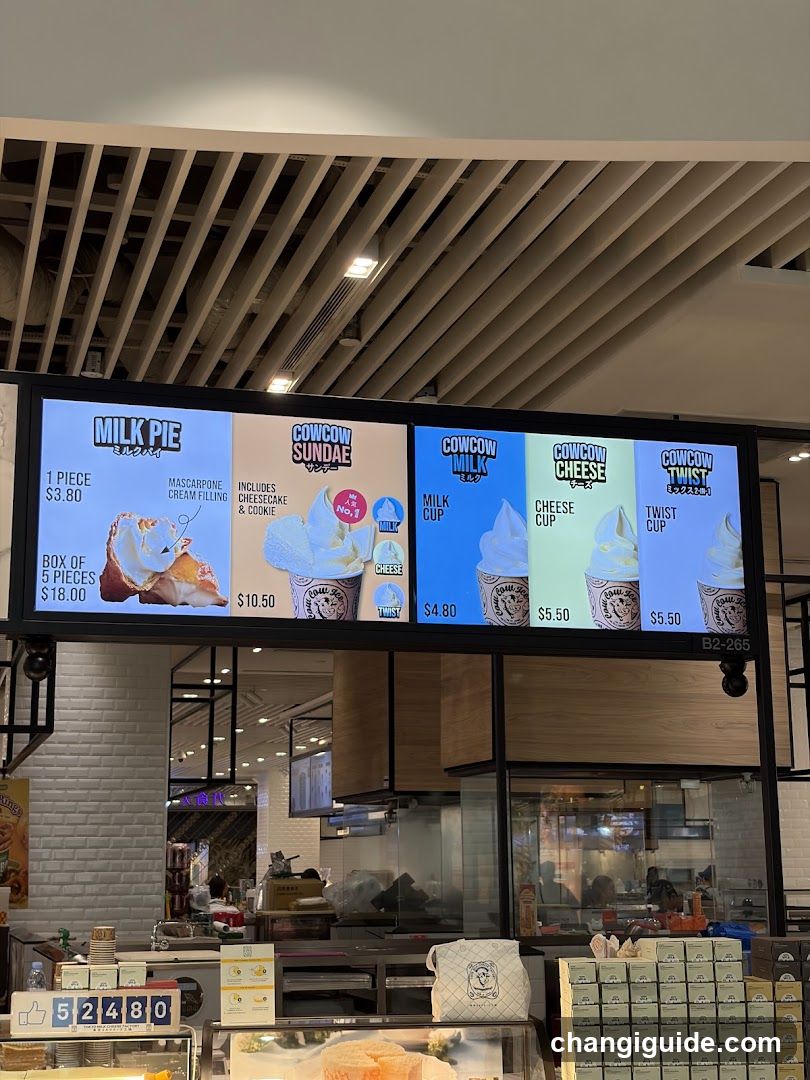 Cowcow Milk & Cheese Menu Board
