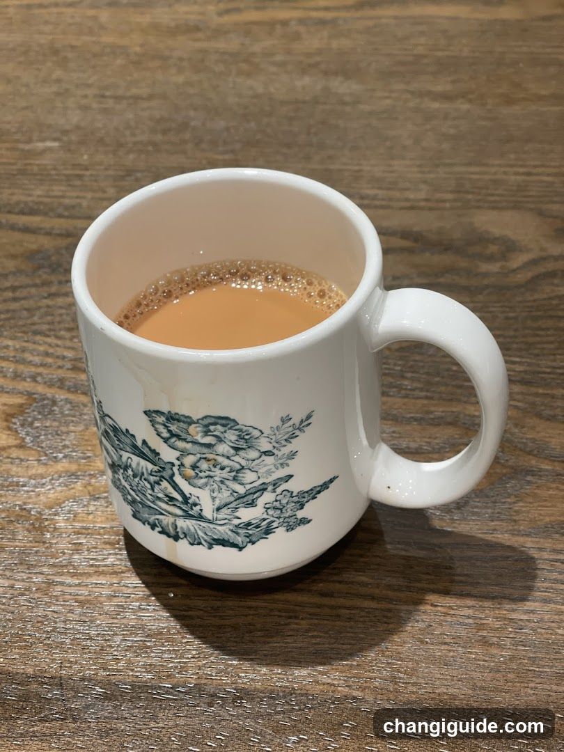 Mug of Tea on Wooden Table