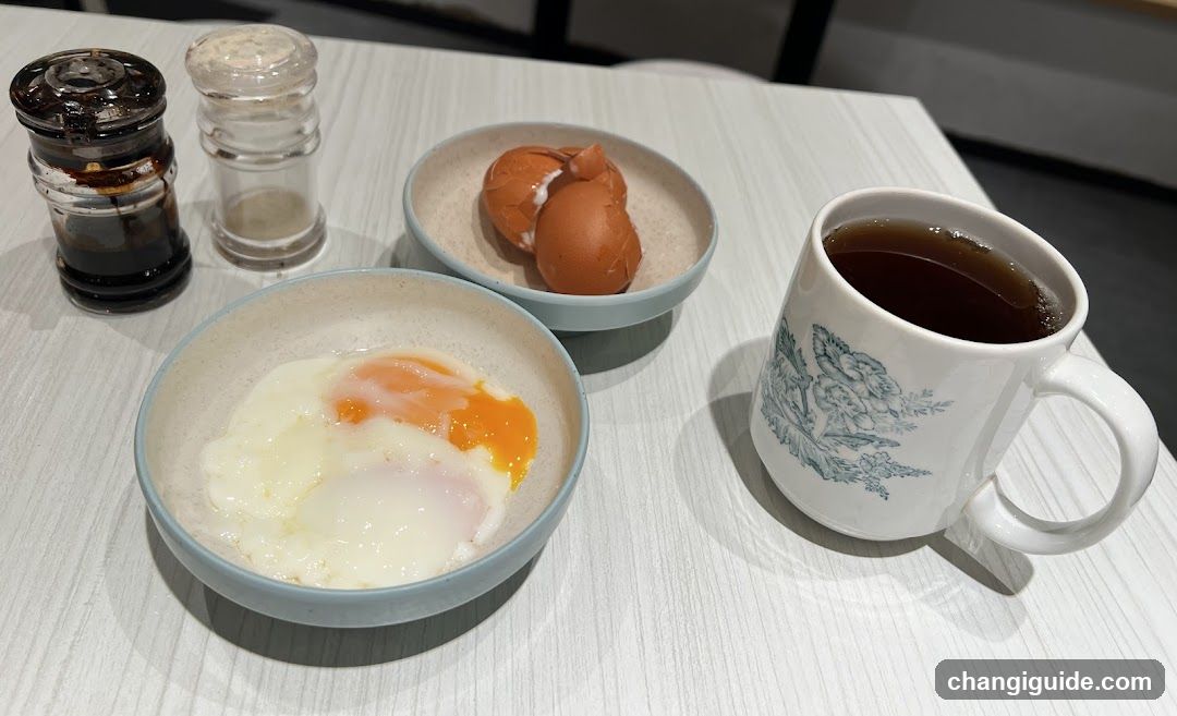 Breakfast with Eggs and Coffee