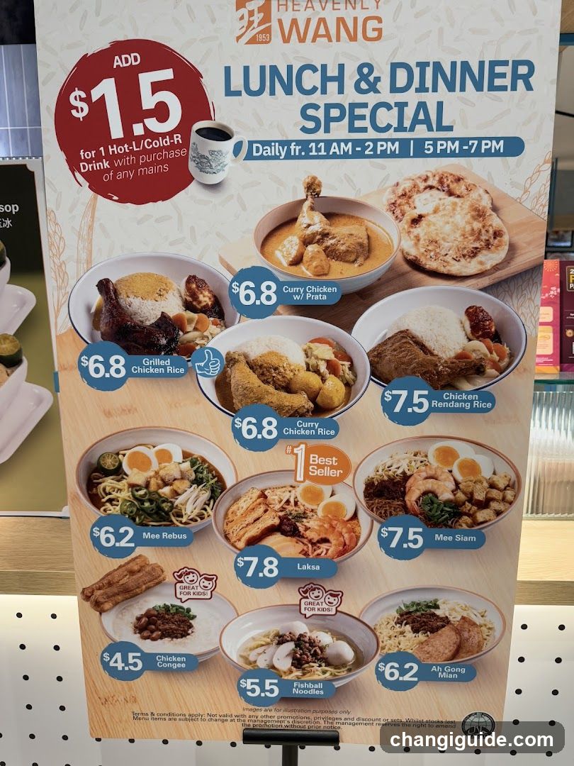 Heavenly Wang Lunch & Dinner Special Menu