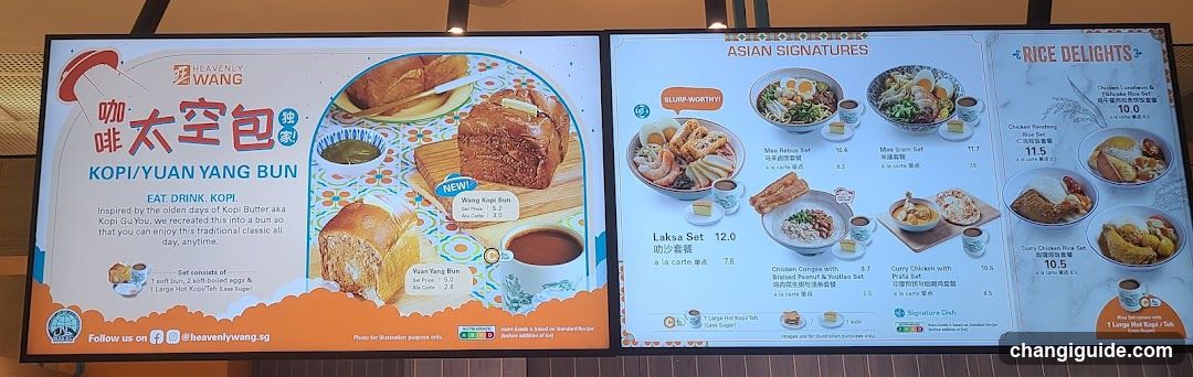 Heavenly Wang Menu Board