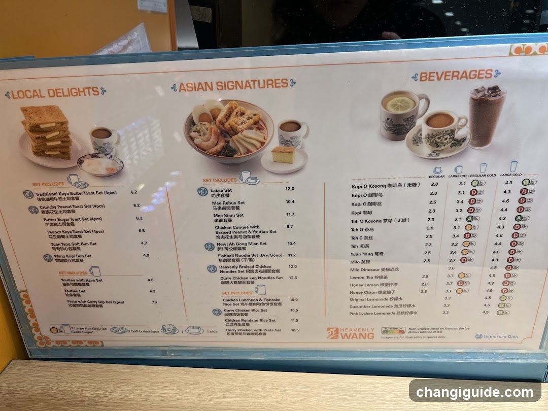 Heavenly Wang Menu Board