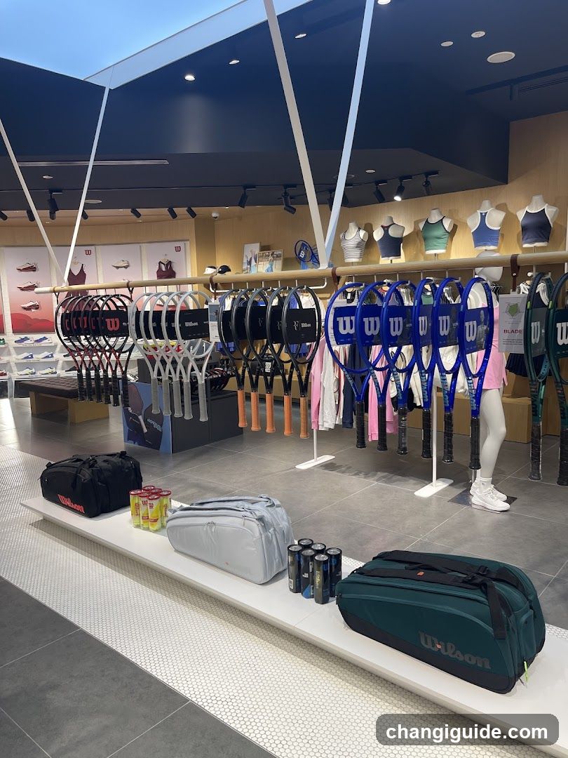 Tennis Equipment Display