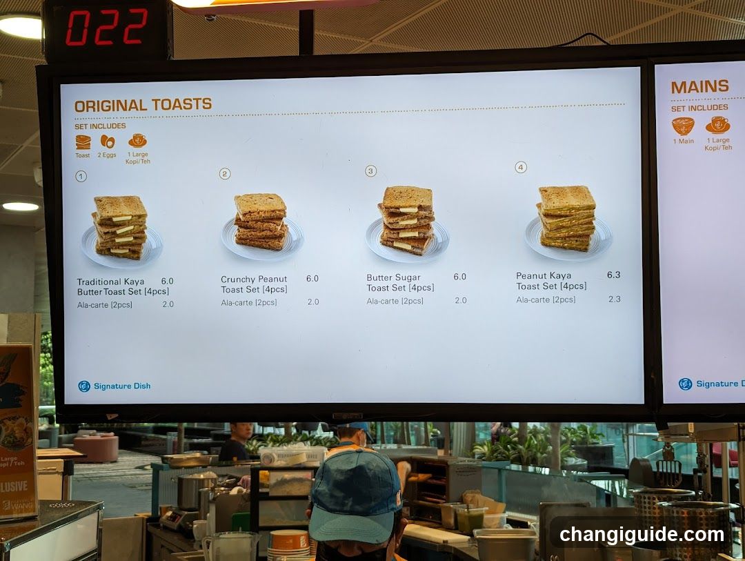 Original Toasts Menu Board