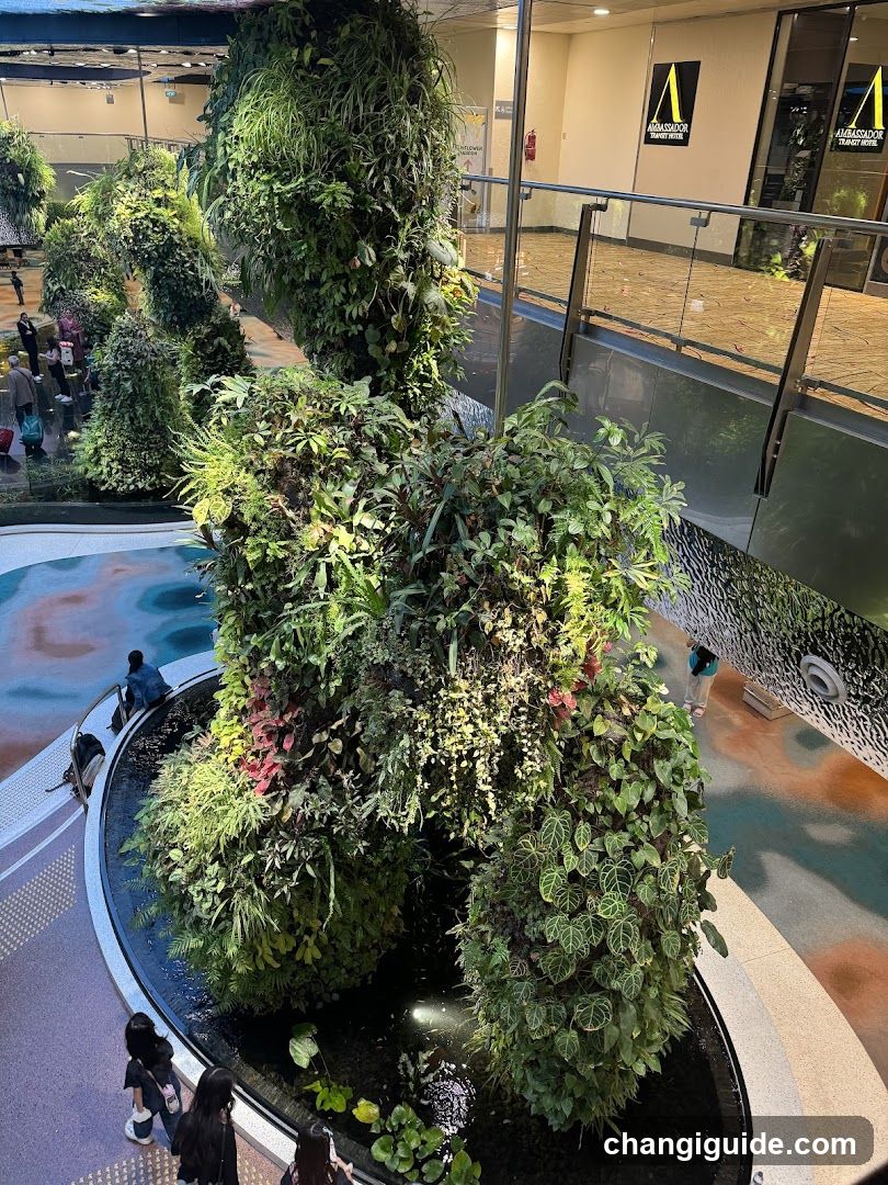 Vertical Garden in Mall Interior