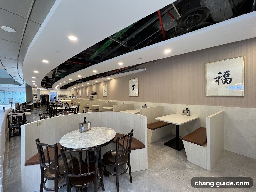 Restaurant Interior with Booth Seating