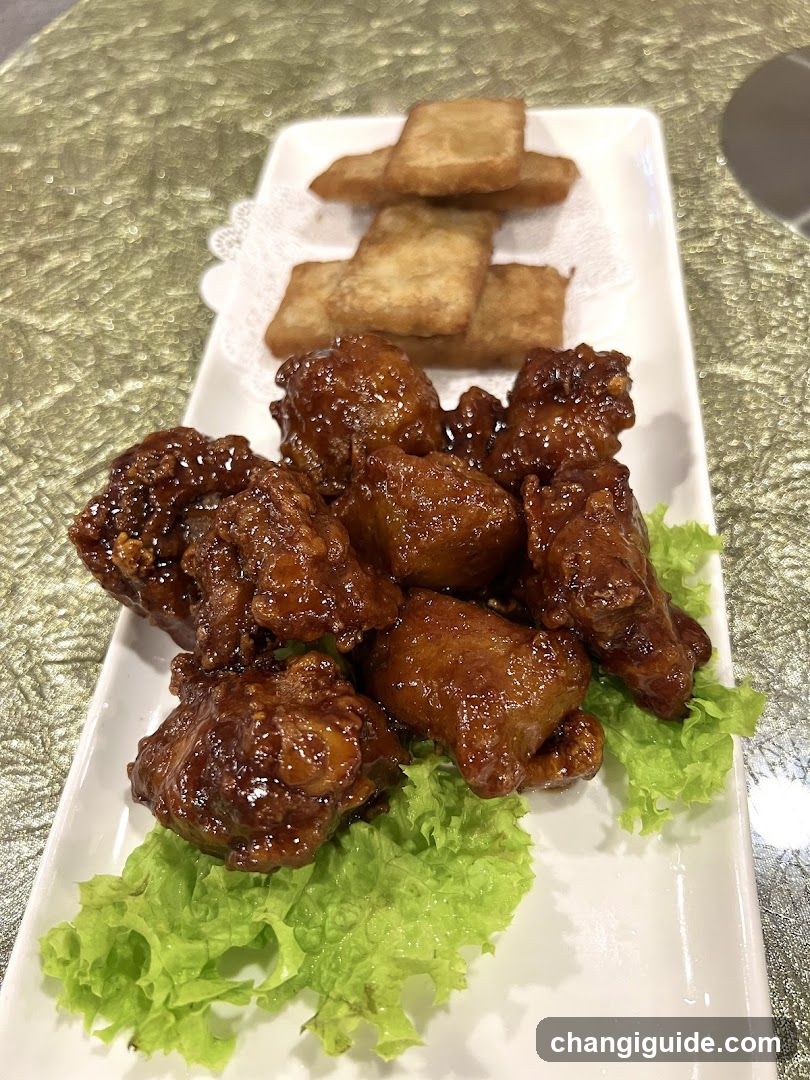 Sauced Chicken Wings with Fries