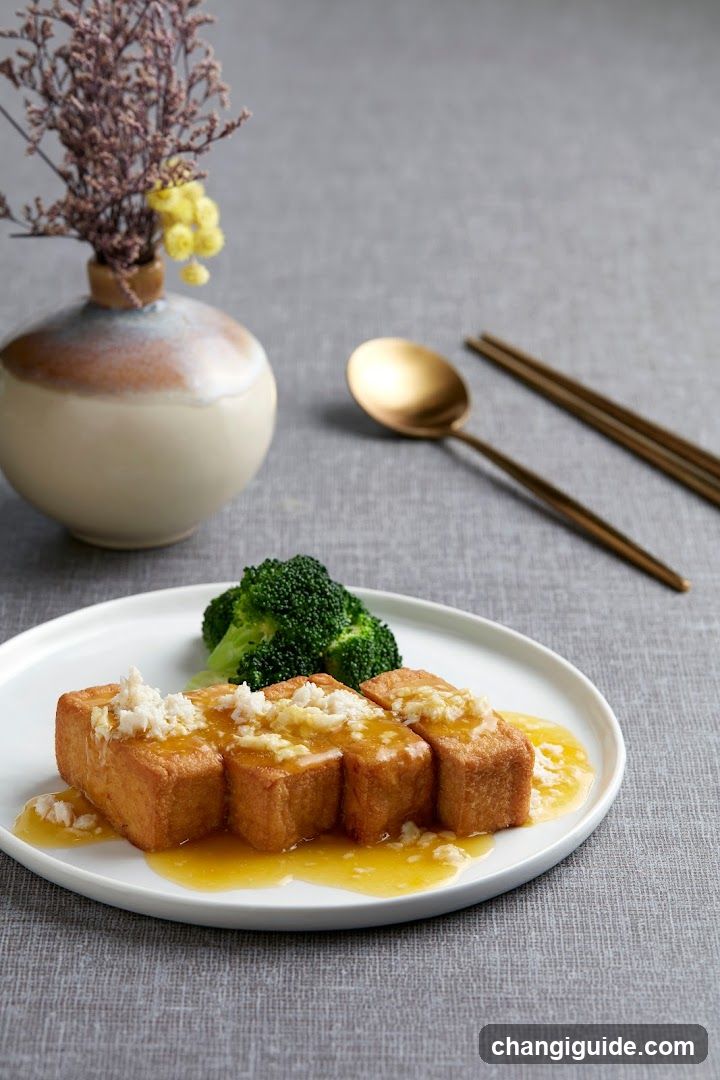 Stuffed Tofu with Broccoli
