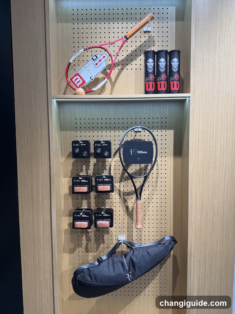 Tennis Equipment Display