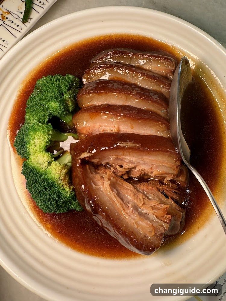 Sliced Roast Meat with Broccoli