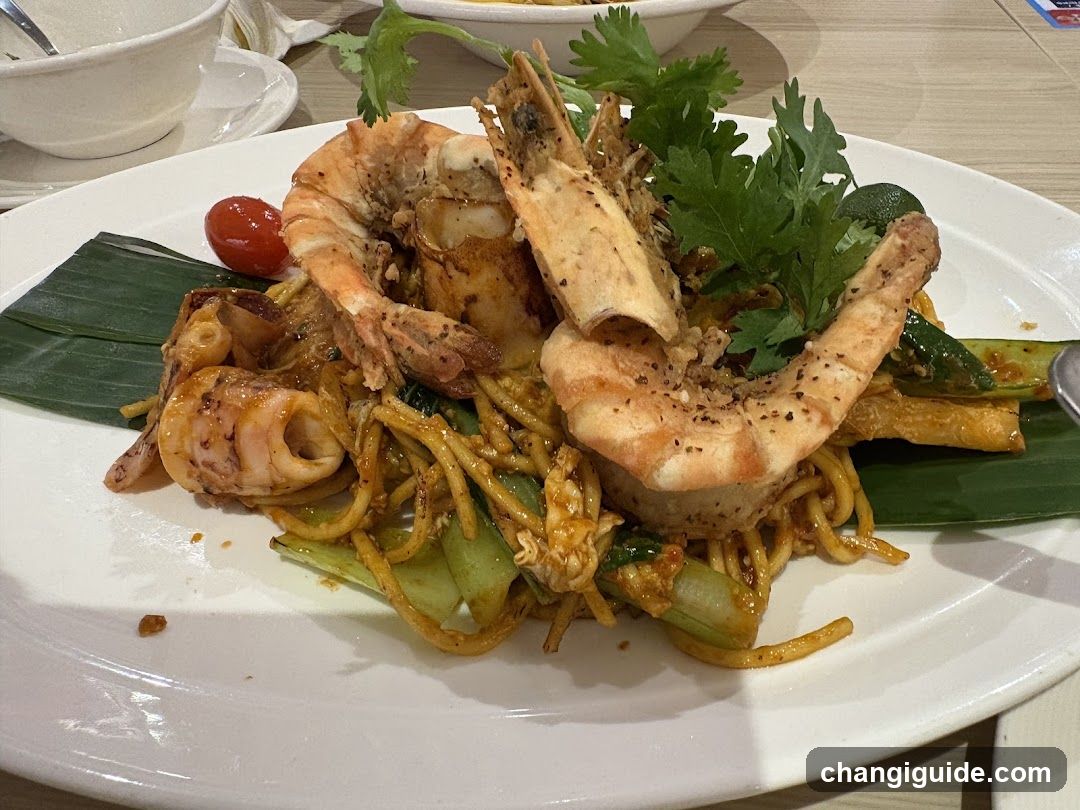 Shrimp Fried Noodles with Vegetables