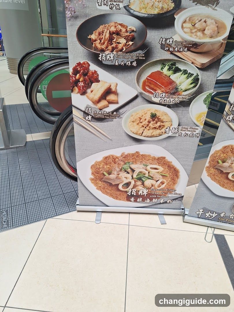 Food Menu Display Stand