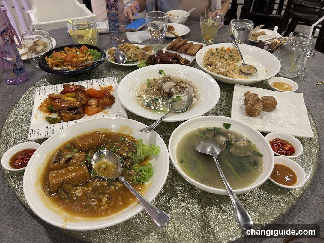 Dining Table with Chinese Dishes