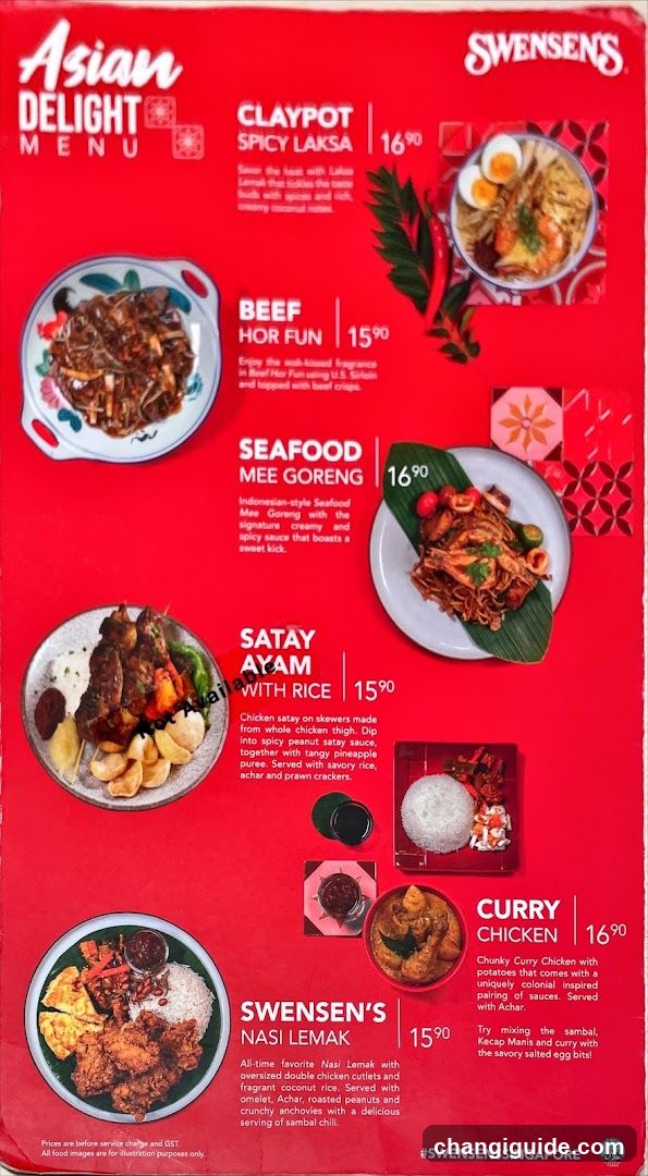 Swensen's Asian Delight Menu