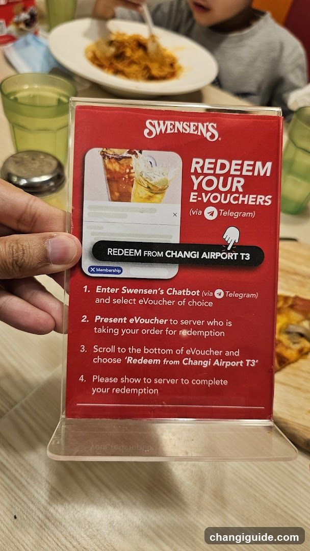 Swensen's E-Voucher Redemption Sign