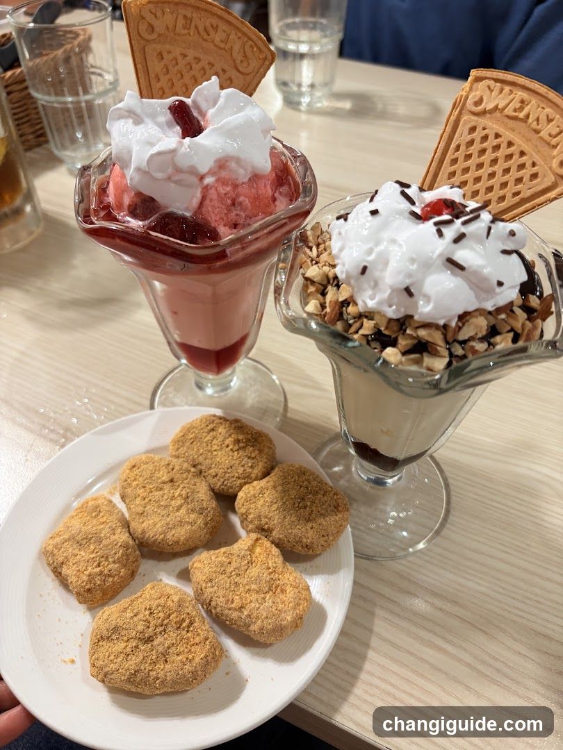 Dessert and Cookies on Table