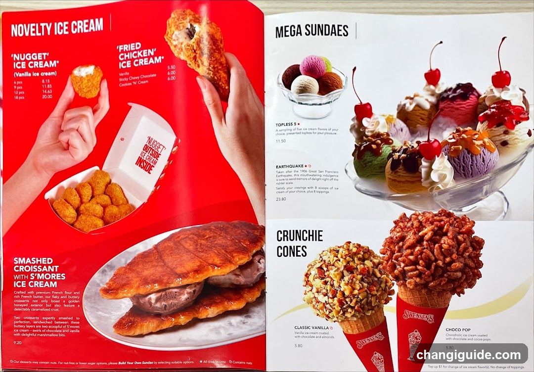 McDonald's Menu Spread