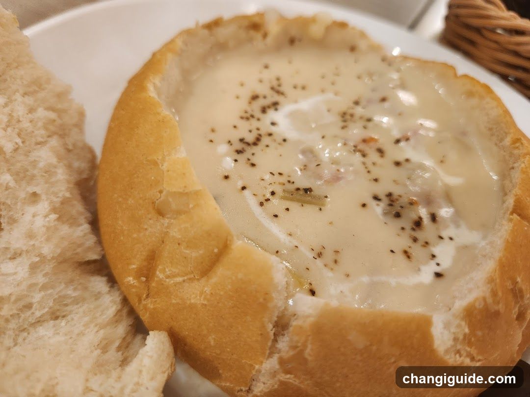 Soup in Bread Bowl