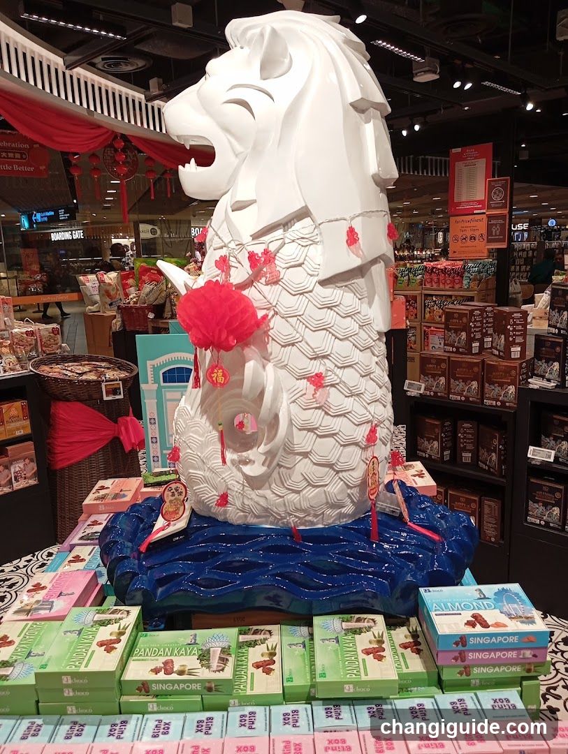 Singapore Merlion Statue Display
