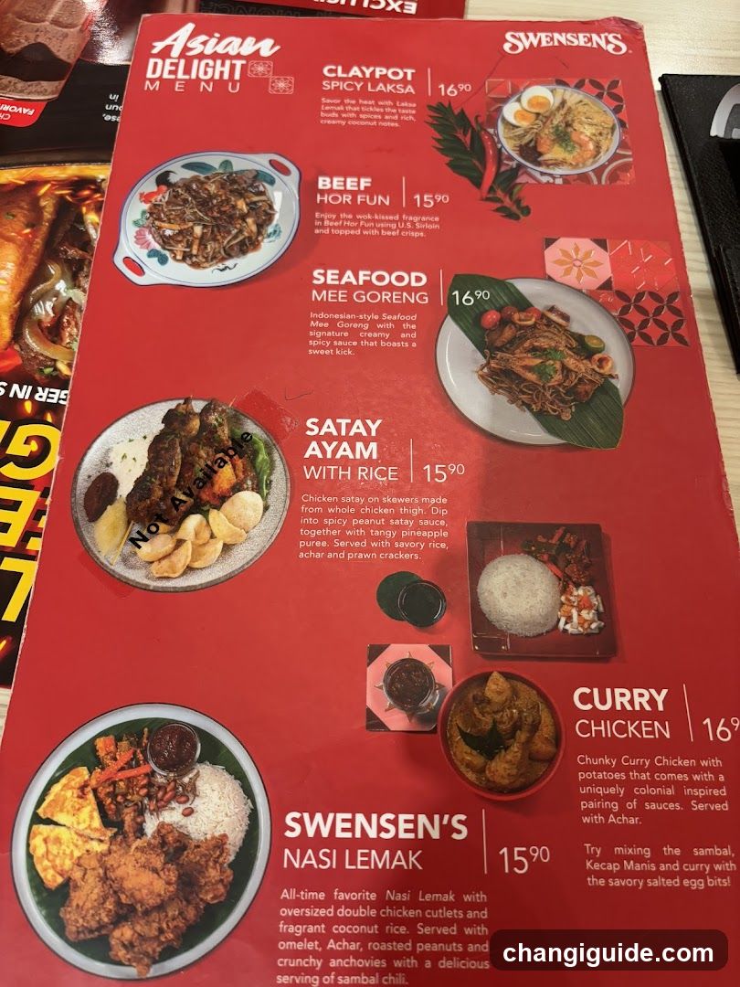 Swensens Asian Delight Menu